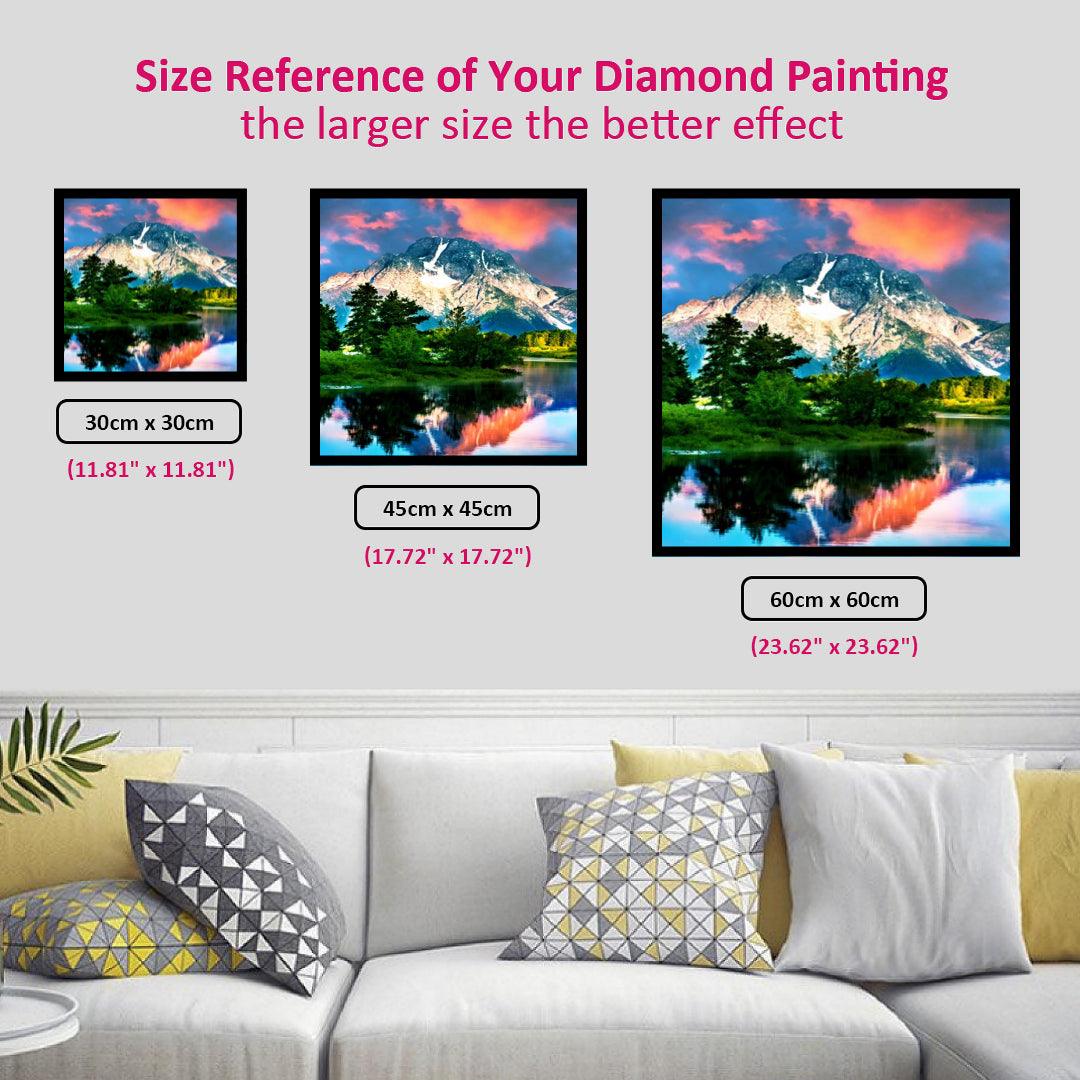 Mountain Forest & River Diamond Painting