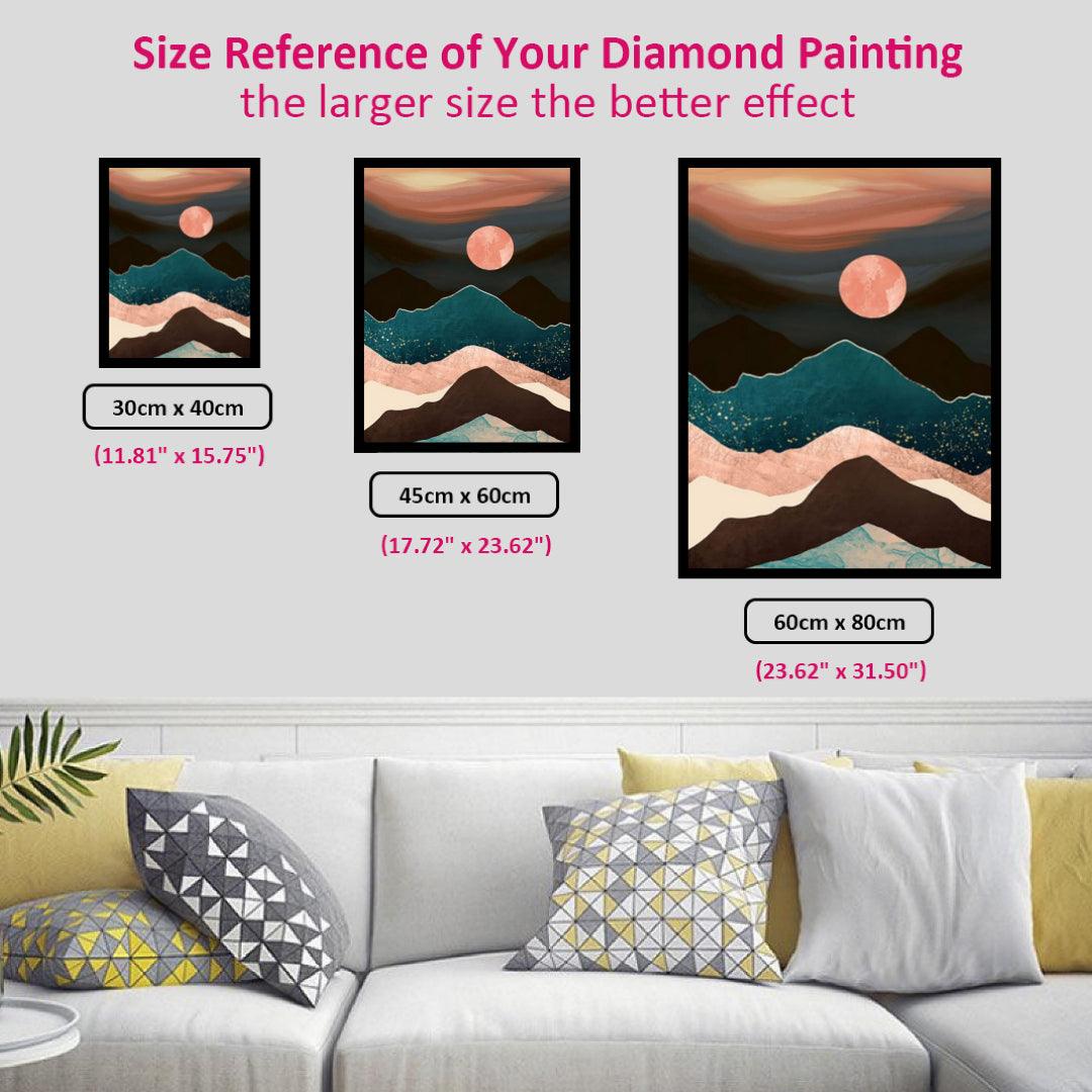 Art of Mountain Sunset Diamond Painting
