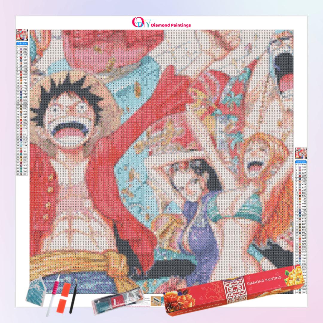 Straw Hat Pirates Happy to Find the Treasure Diamond Painting