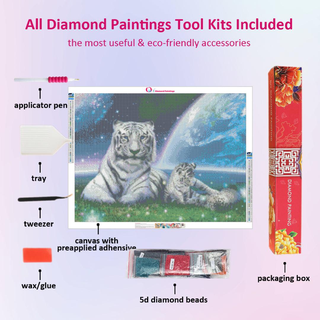 White Tigers Diamond Painting
