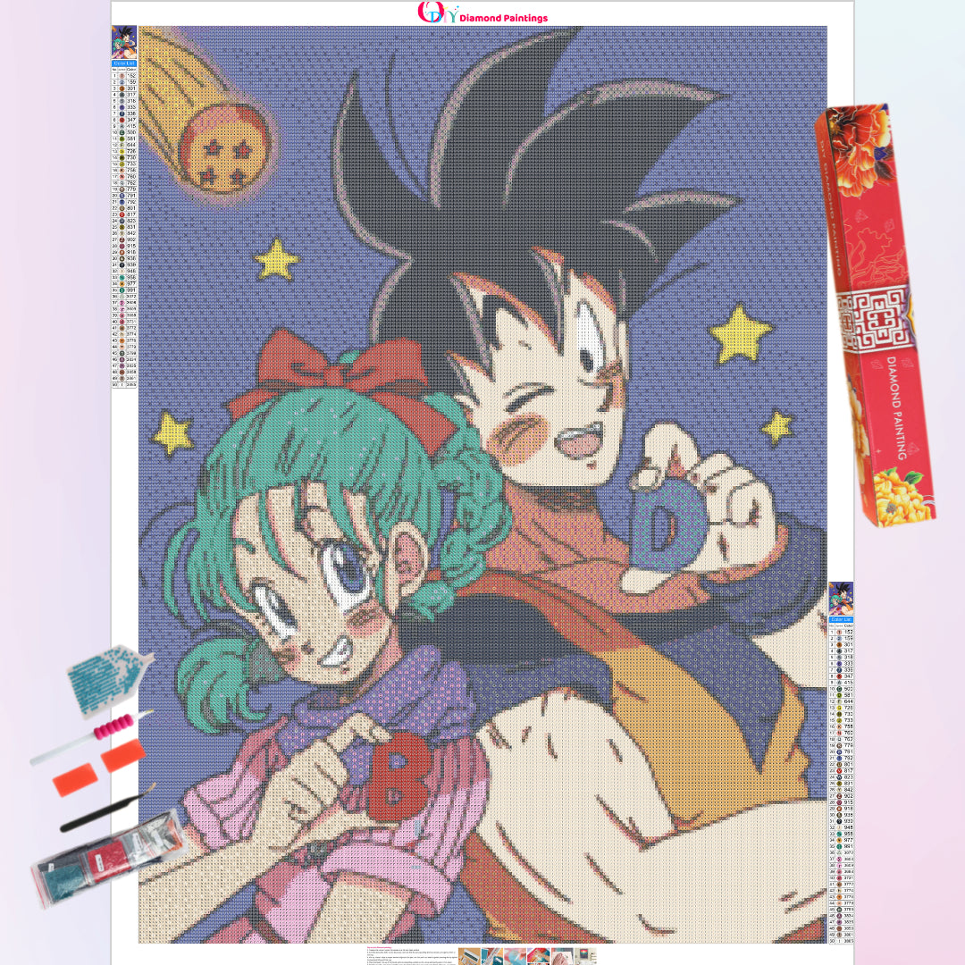 goku-and-bulma-diamond-painting-art