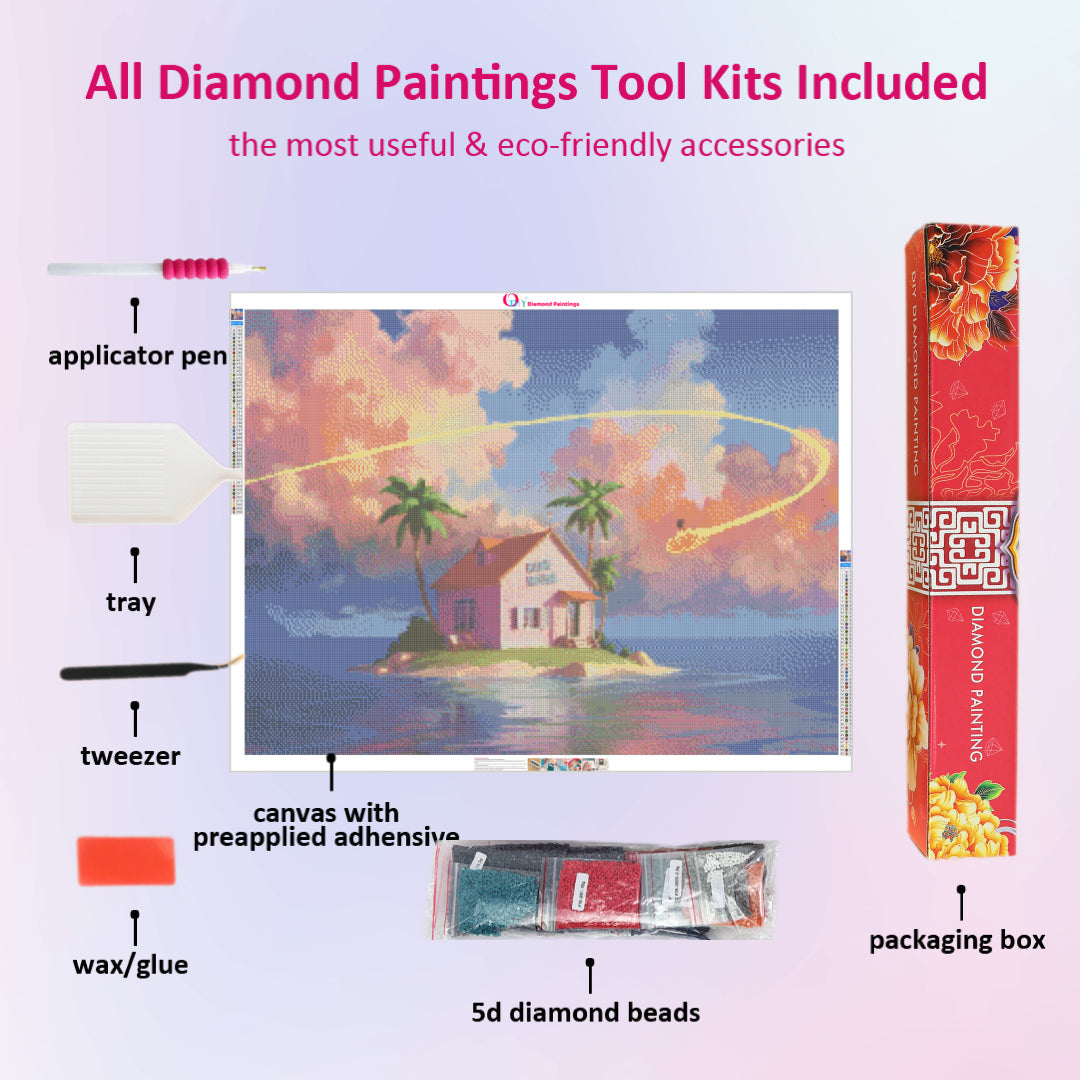 kame-house-diamond-painting-art