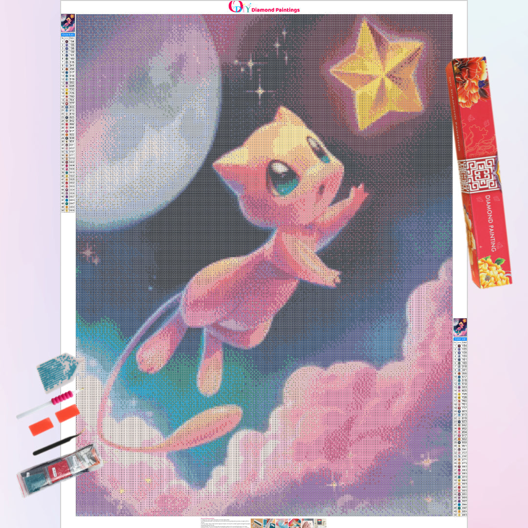 mew-reaching-star-diamond-painting-art