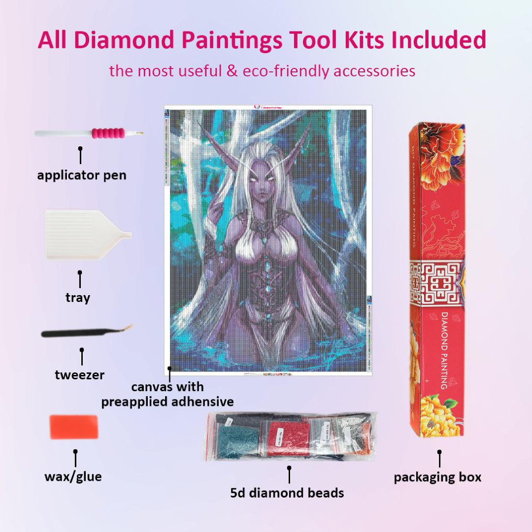 night-elf-world-of-warcraft-diamond-painting-kit