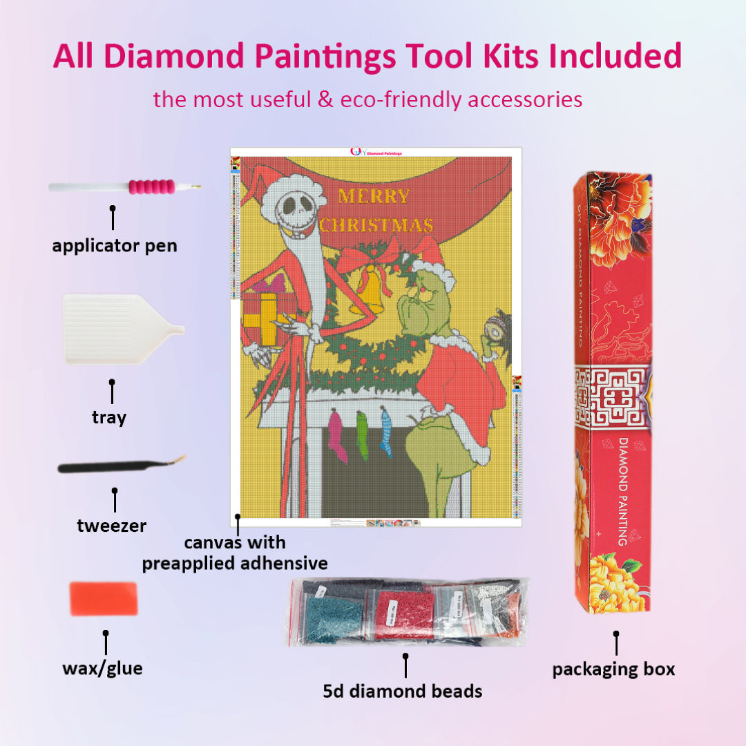 5D Diamond Painting Nightmare Before Christmas Collage Kit