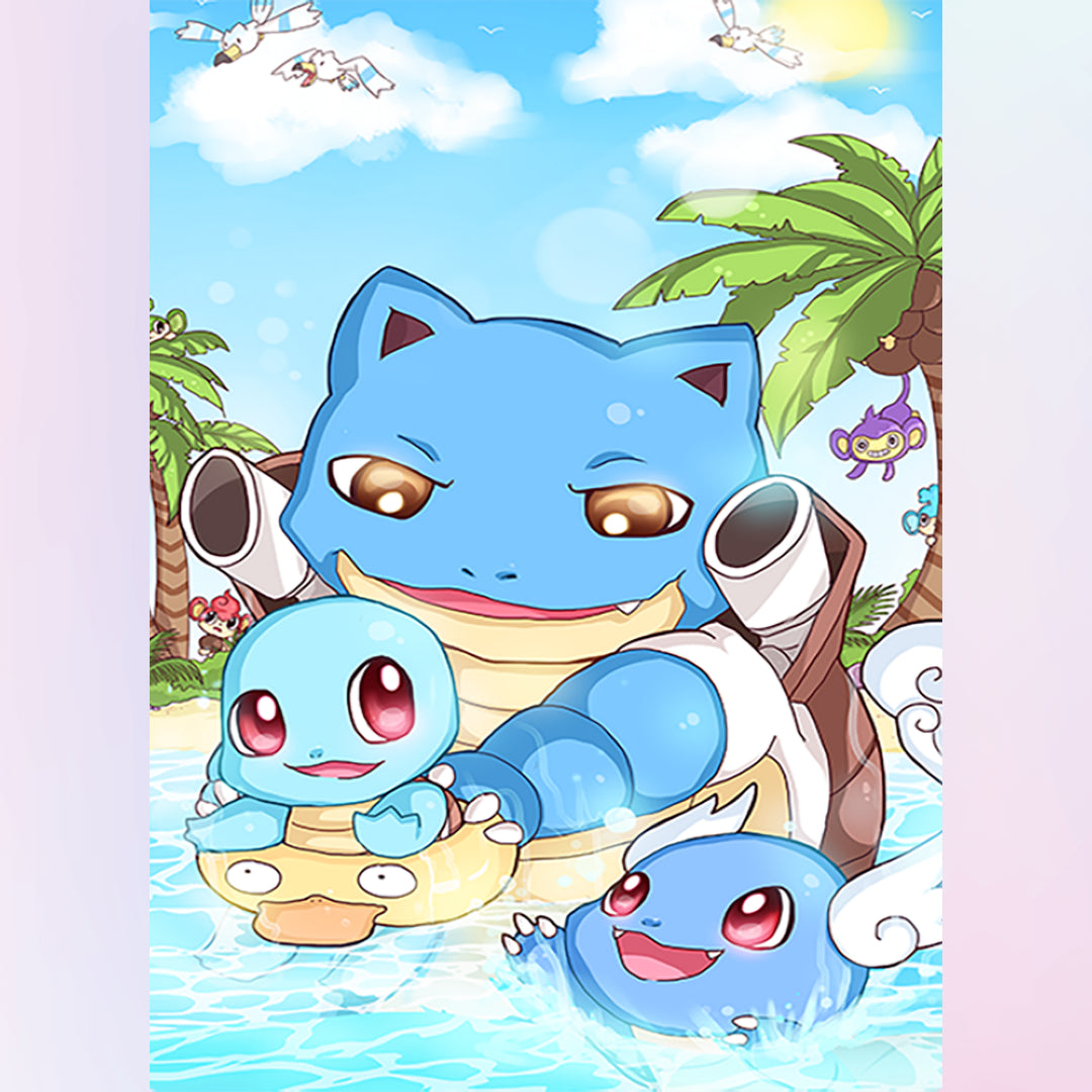 pokemon-squirtle-family-diamond-painting-art