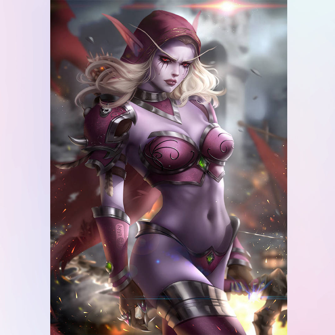 sylvanas-windrunner-diamond-painting-art