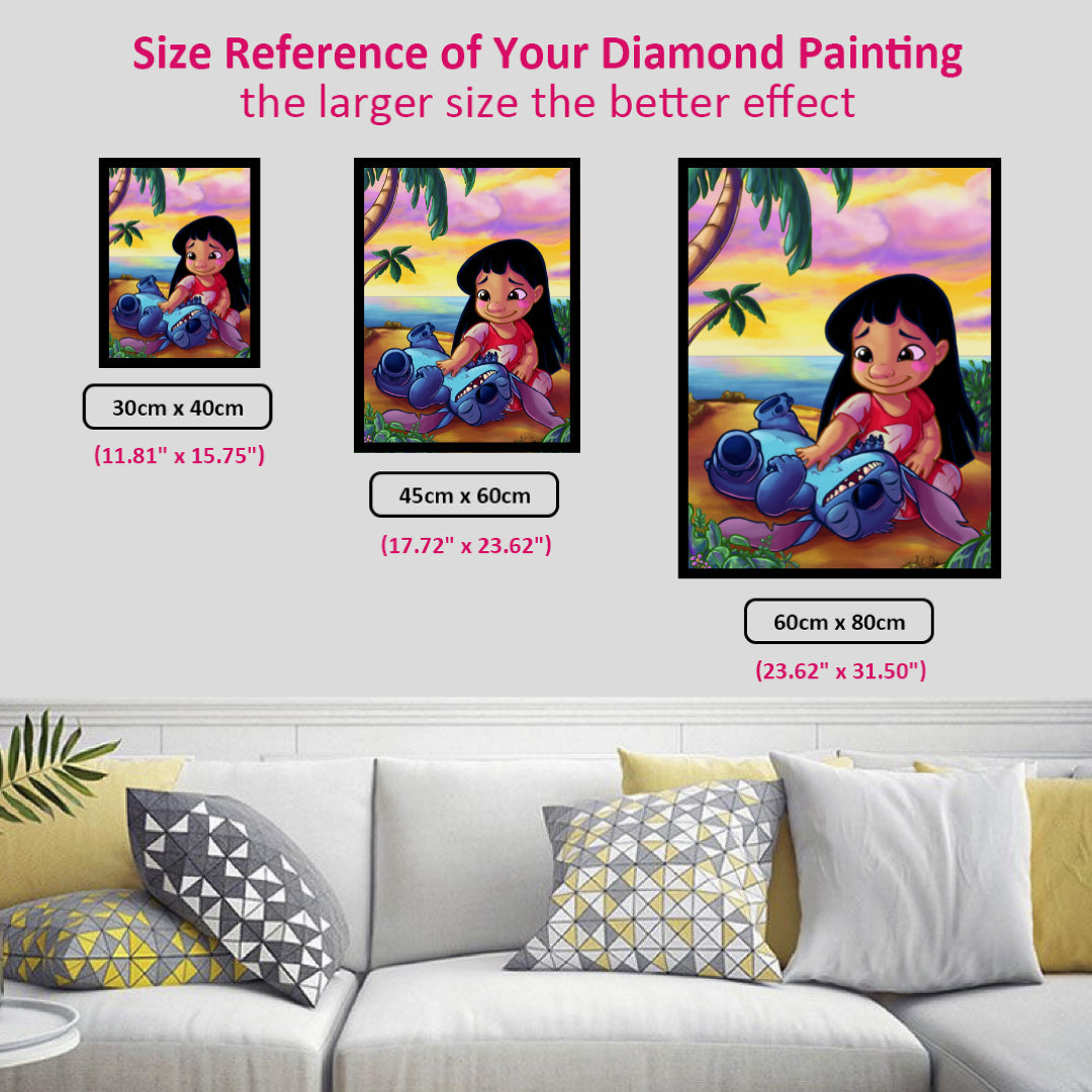 Tummy Rubs Lilo and Stitch Diamond Painting Kits for Adults 20% Off Today –  DIY Diamond Paintings