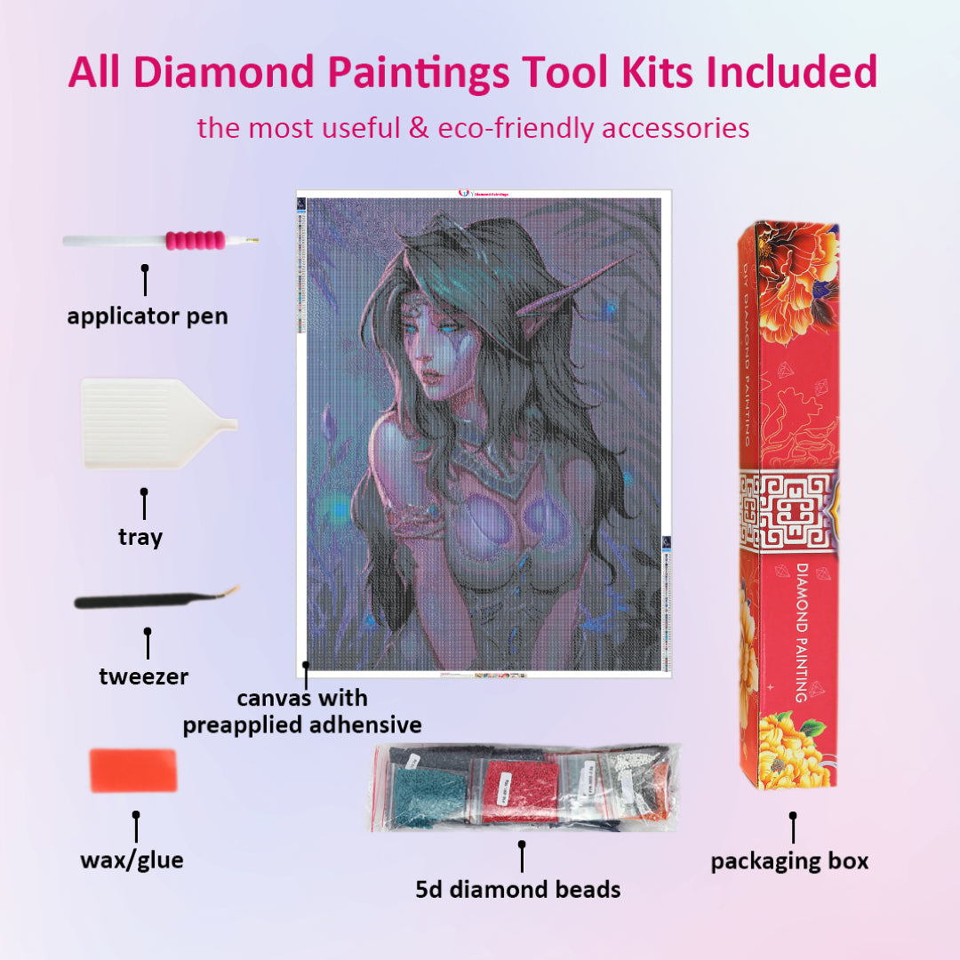 tyrande-whisperwind-warcraft-diamond-painting-kit