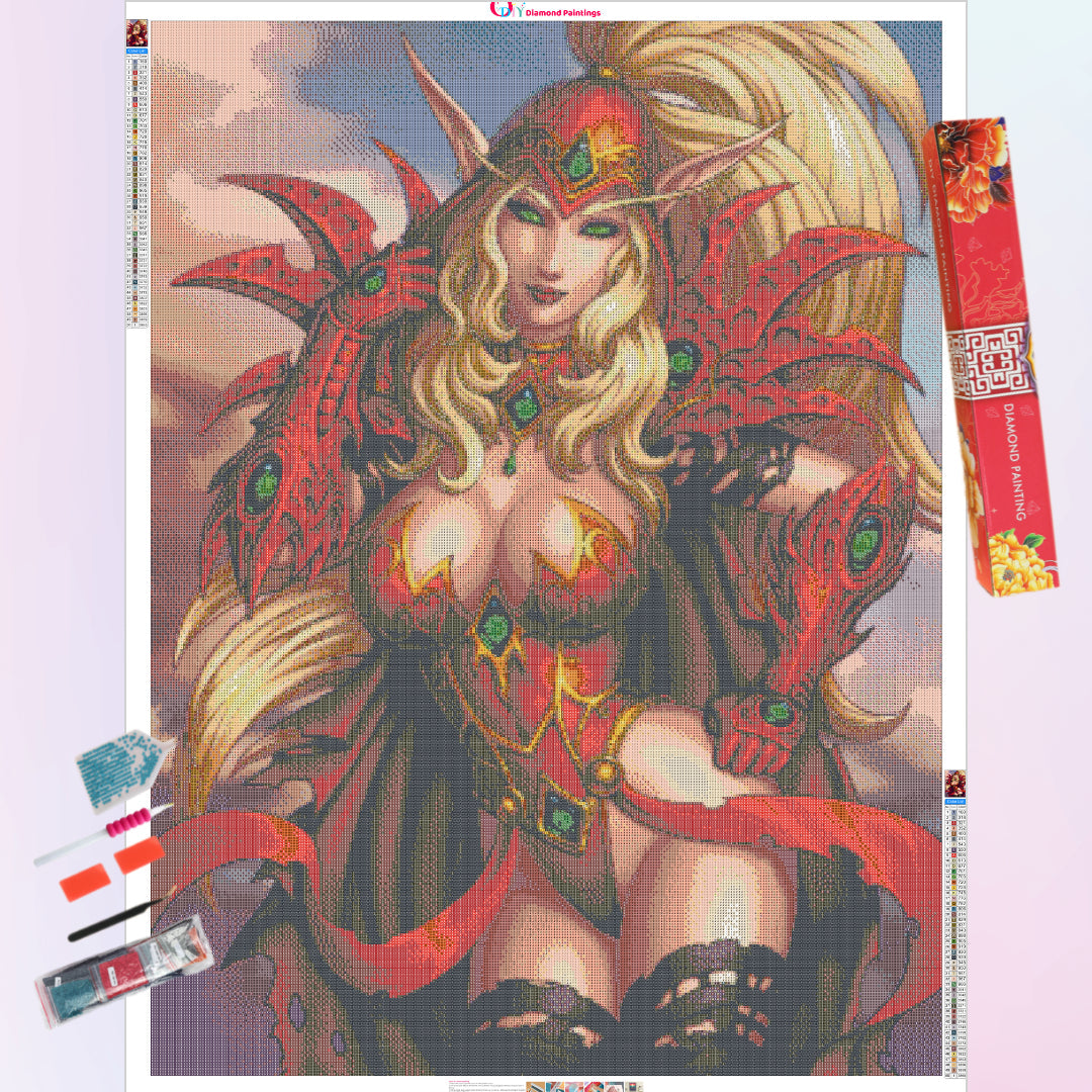 valeera-sanguinar-world-of-warcraft-diamond-painting-kit