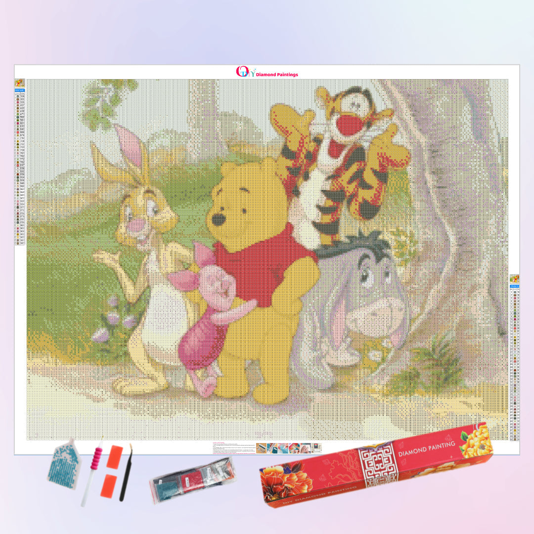 winnie-the-pooh-happy-friends-diamond-painting-art